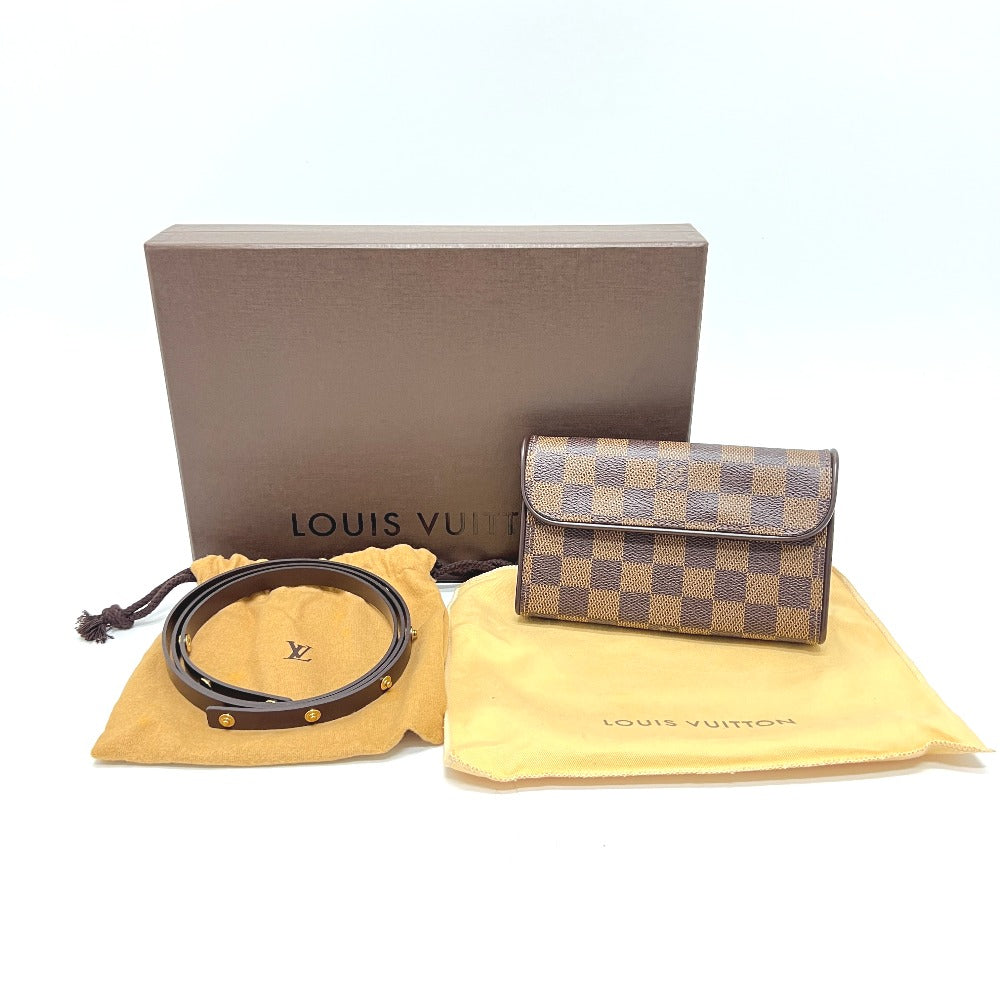 LOUIS VUITTON N51856 ポシェット フロランティーヌ SPOオーダー カバン バッグ ボディバッグ ウエストバッグ ダミエキャンバス レディース エベヌ ブラウン