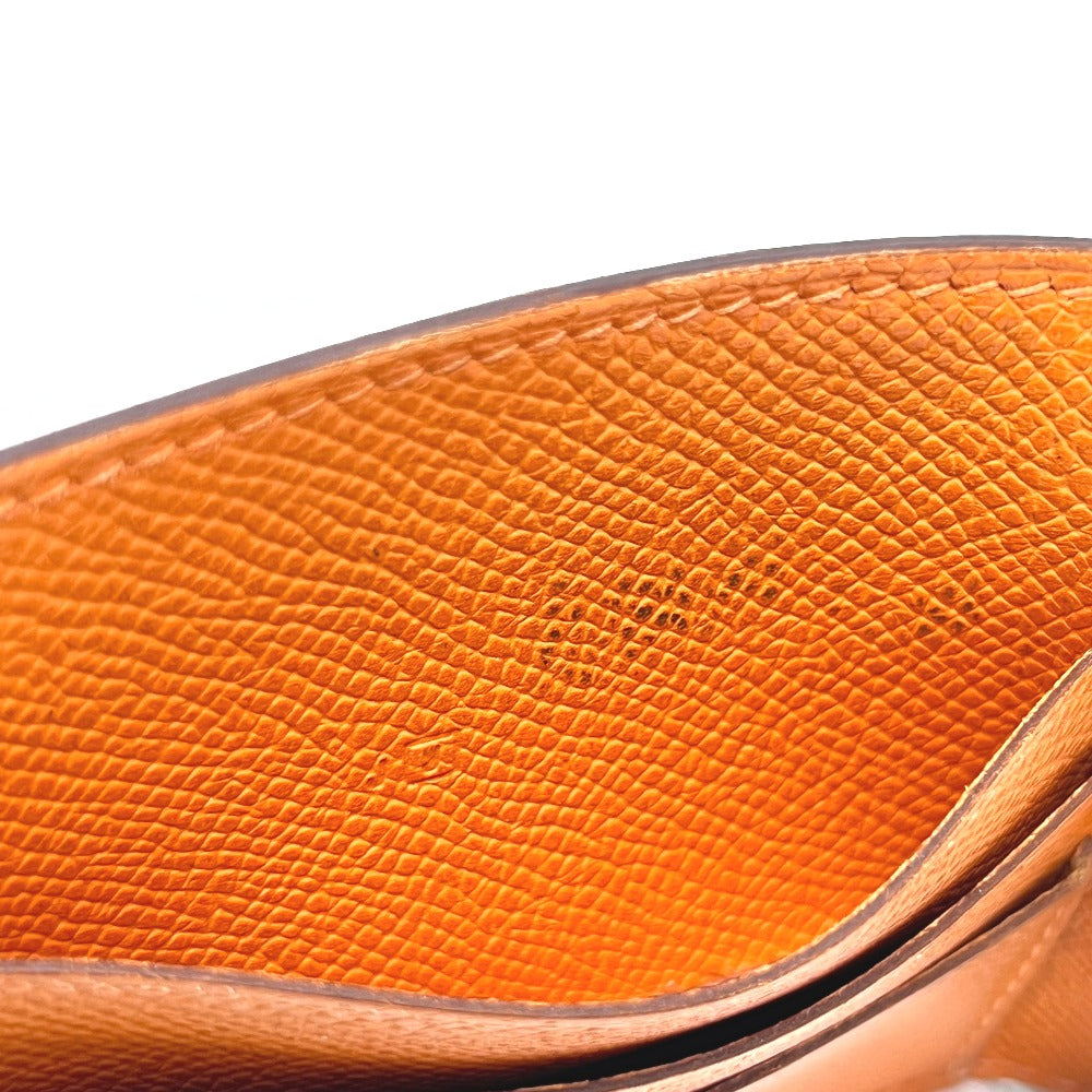 HERMES フラット マルチ ICケース カードケース ヴォーエプソン レディース オレンジ