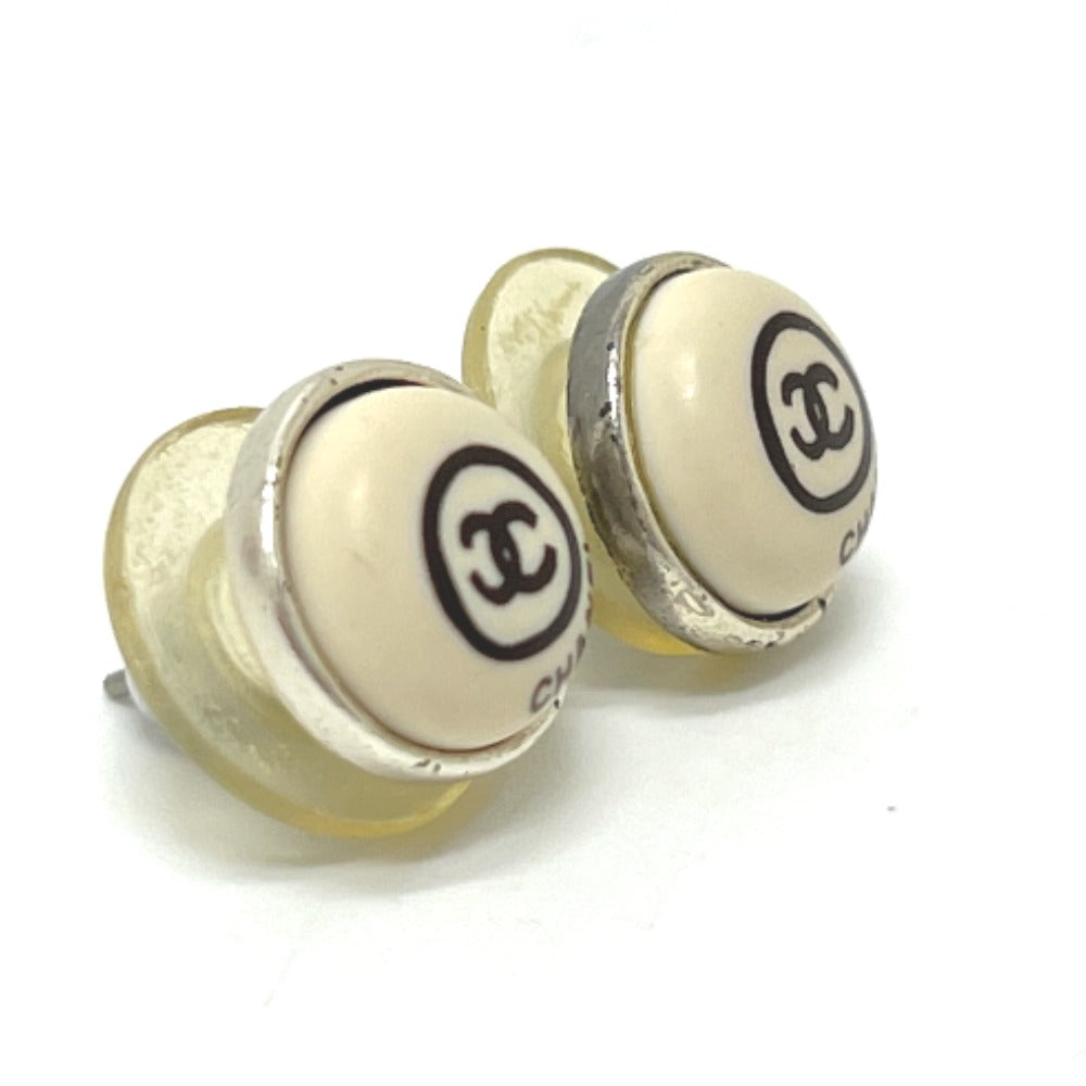 CHANEL ヴィンテージ ココマーク アクセサリー小物 ピアス メタル レディース ホワイト