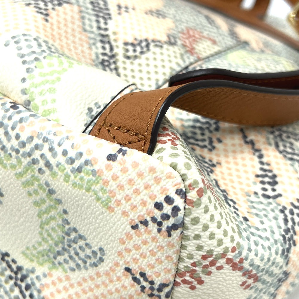 Tory Burch ドット モザイク柄 ディパック カバン バッグ リュック バックパック リュックサック PVC/レザー レディース マルチカラー