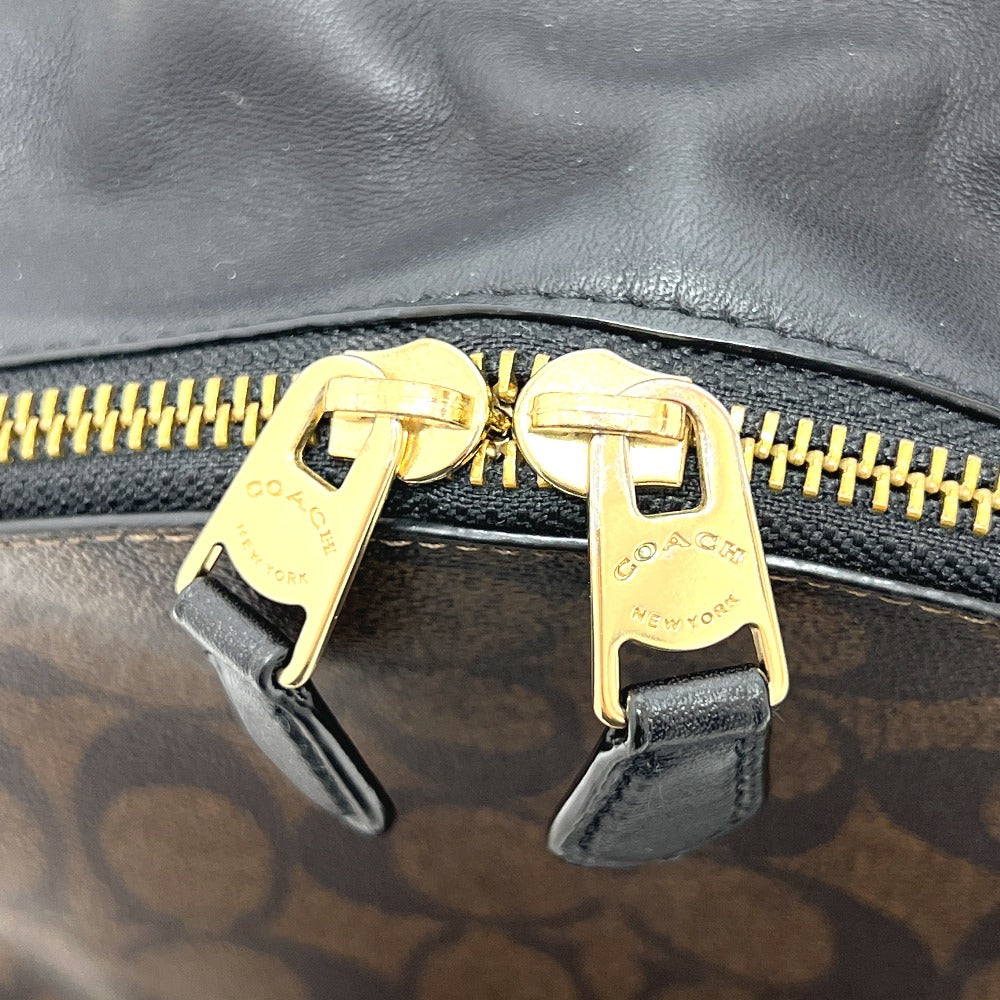 COACH F32200 チャーリー シグネチャー バックパック カバン バッグ リュック リュックサック PVC/レザー レディース ブラウン