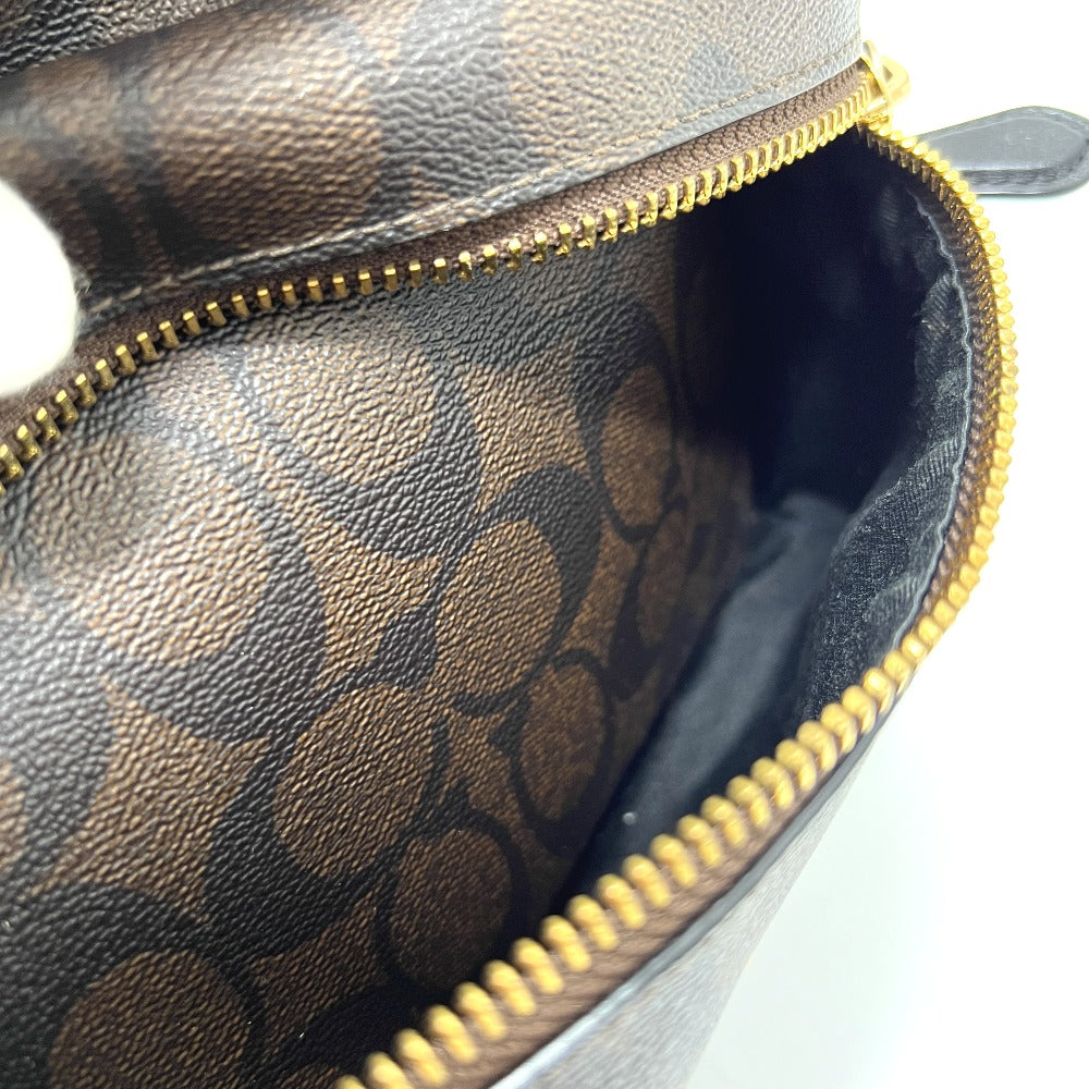 COACH F32200 チャーリー シグネチャー バックパック カバン バッグ リュック リュックサック PVC/レザー レディース ブラウン