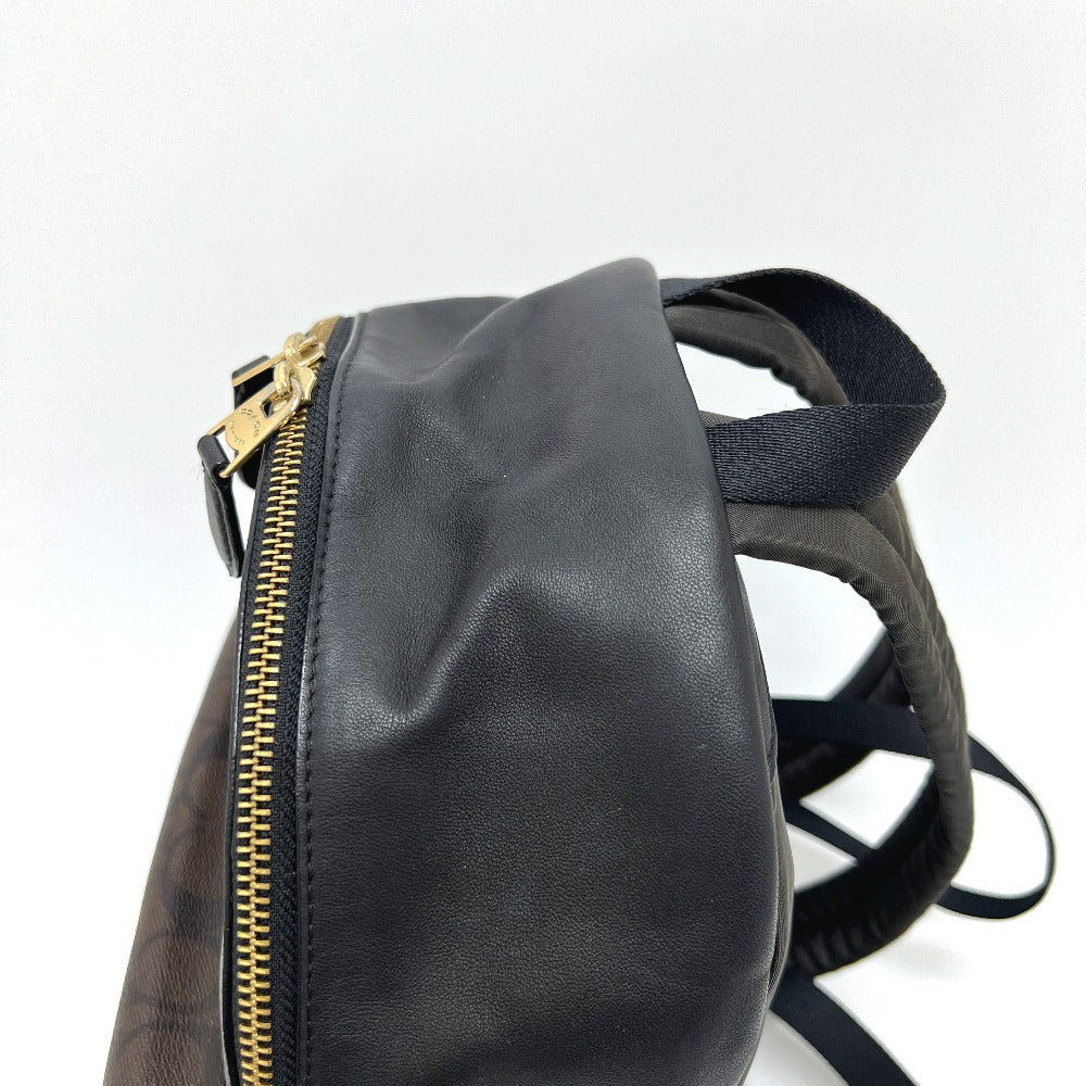 COACH F32200 チャーリー シグネチャー バックパック カバン バッグ リュック リュックサック PVC/レザー レディース ブラウン