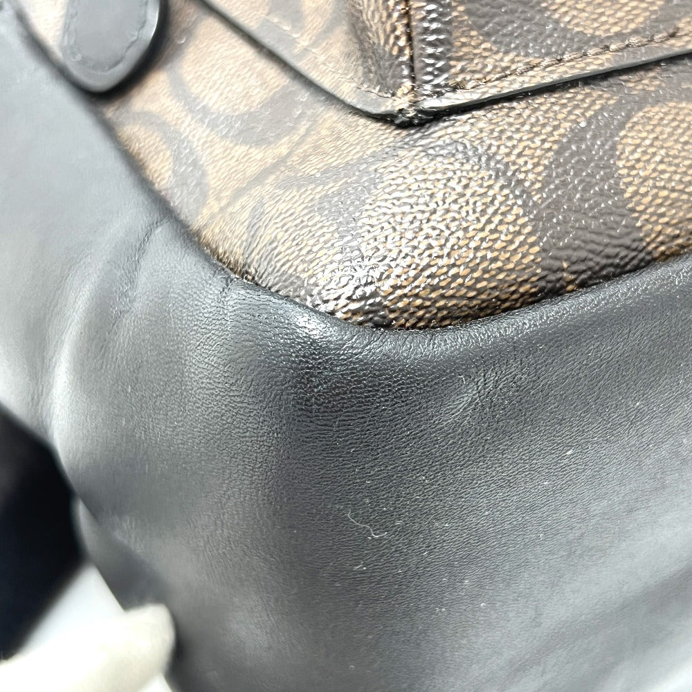 COACH F32200 チャーリー シグネチャー バックパック カバン バッグ リュック リュックサック PVC/レザー レディース ブラウン