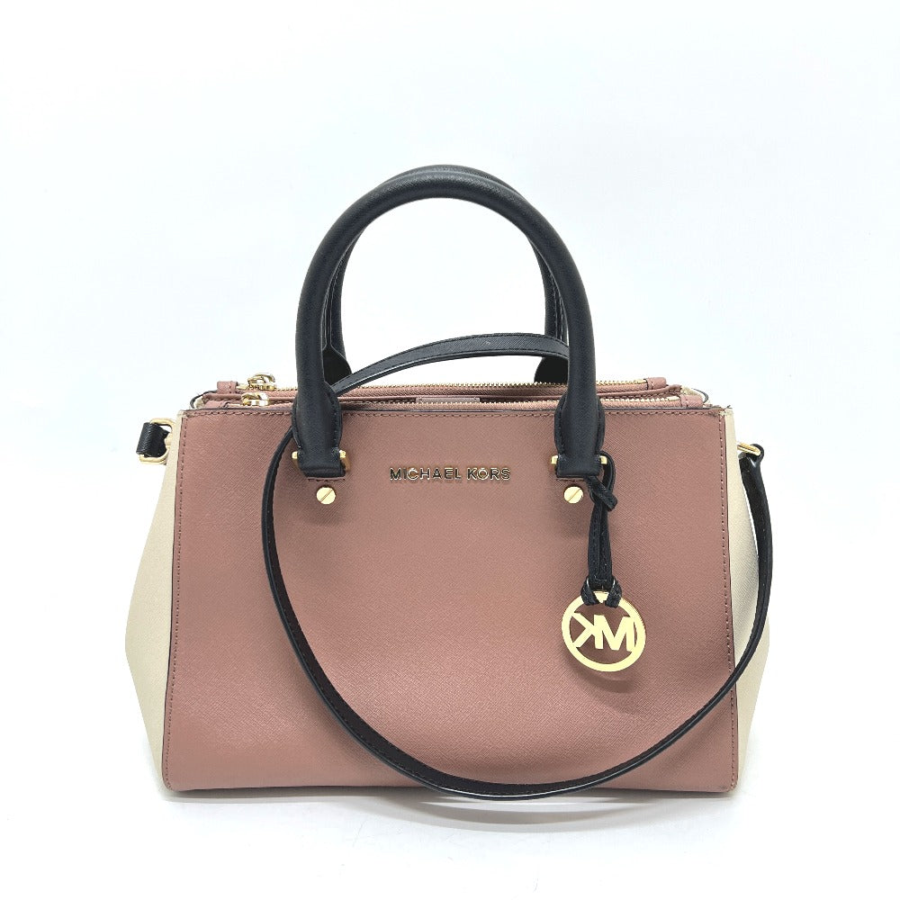 Michael Kors トリコロール ロゴ ハンドバッグ ハンドバッグ PVC レディース ホワイト