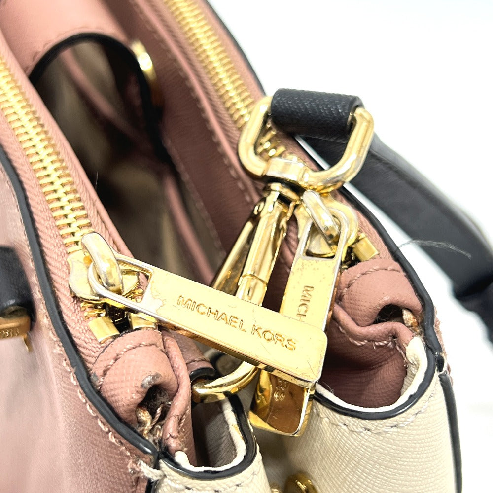 Michael Kors トリコロール ロゴ ハンドバッグ ハンドバッグ PVC レディース ホワイト