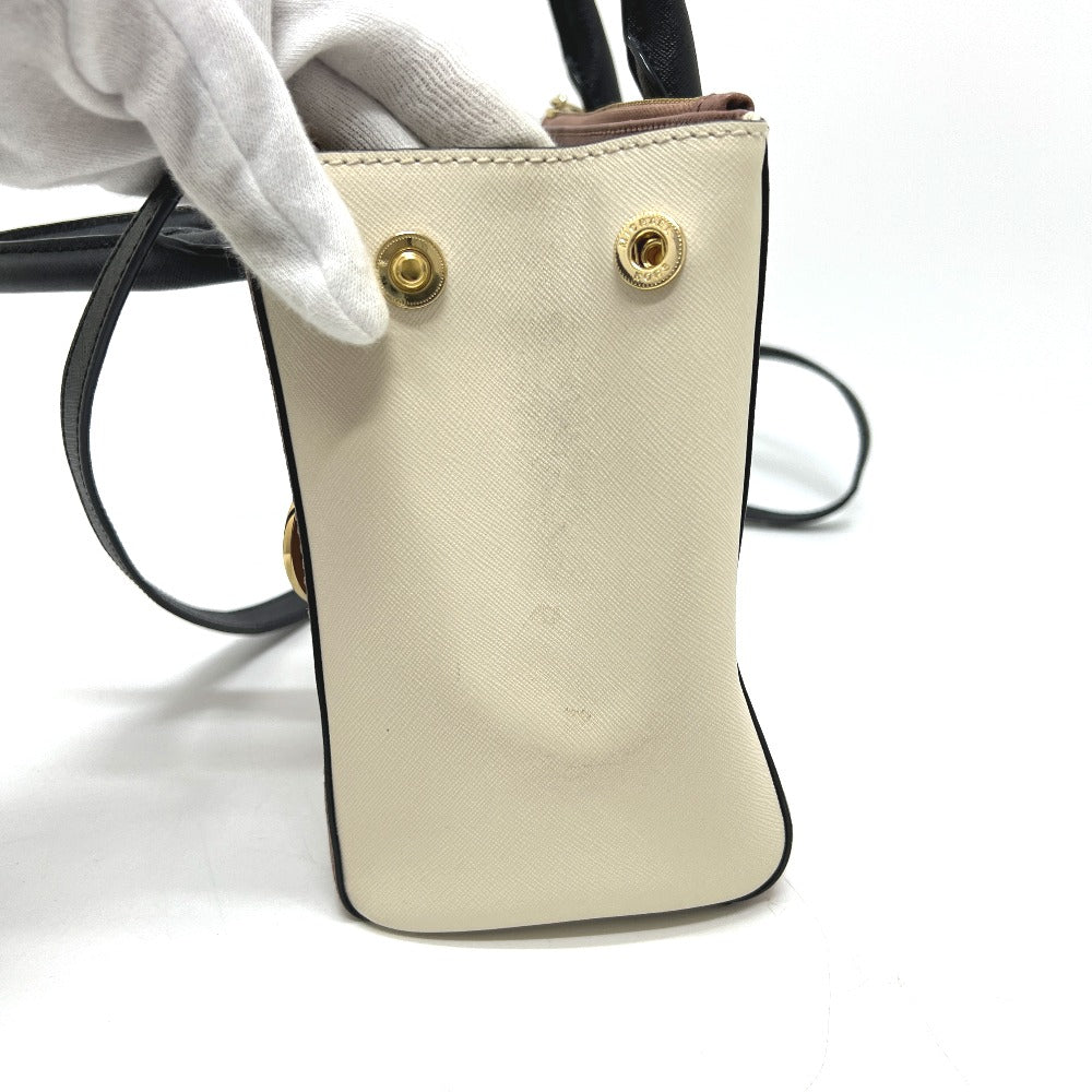 Michael Kors トリコロール ロゴ ハンドバッグ ハンドバッグ PVC レディース ホワイト