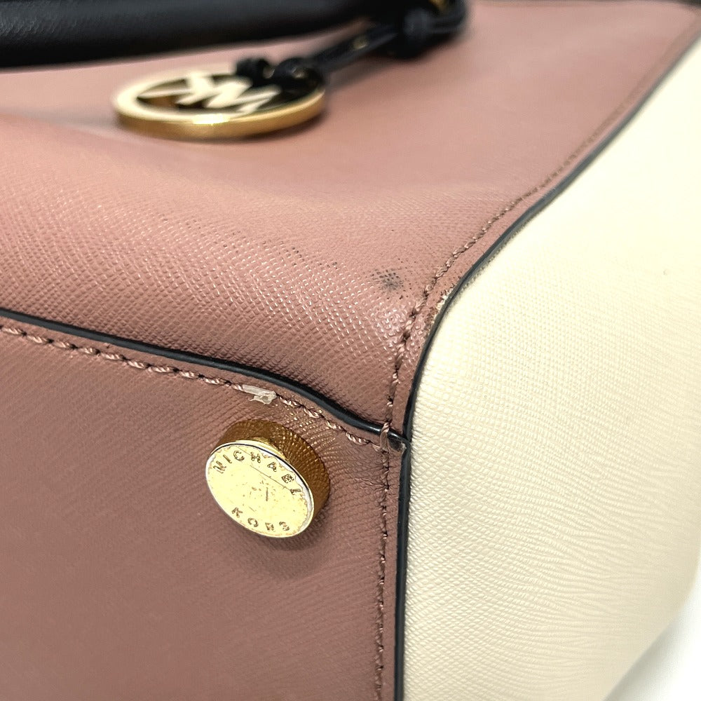 Michael Kors トリコロール ロゴ ハンドバッグ ハンドバッグ PVC レディース ホワイト