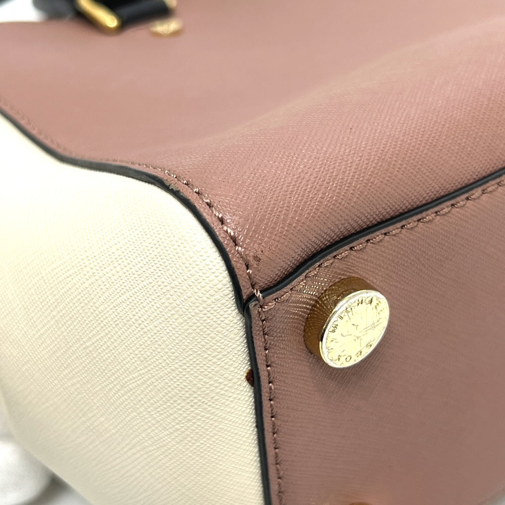 Michael Kors トリコロール ロゴ ハンドバッグ ハンドバッグ PVC レディース ホワイト