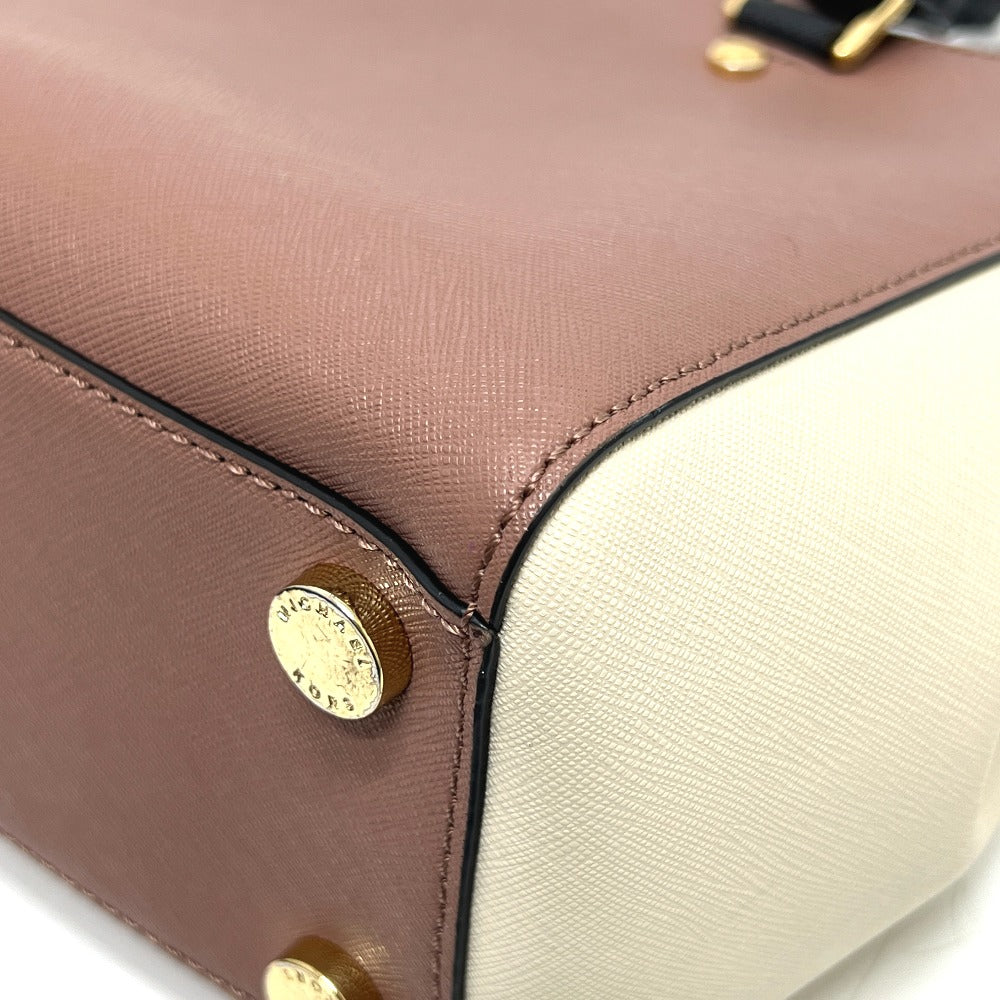 Michael Kors トリコロール ロゴ ハンドバッグ ハンドバッグ PVC レディース ホワイト