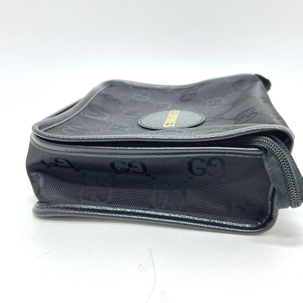 GUCCI 674801 オフザグリッド・トラベルポーチ ラウンド トラベルポーチ 旅行ポーチ ポーチ ナイロン/レザー レディース ブラック