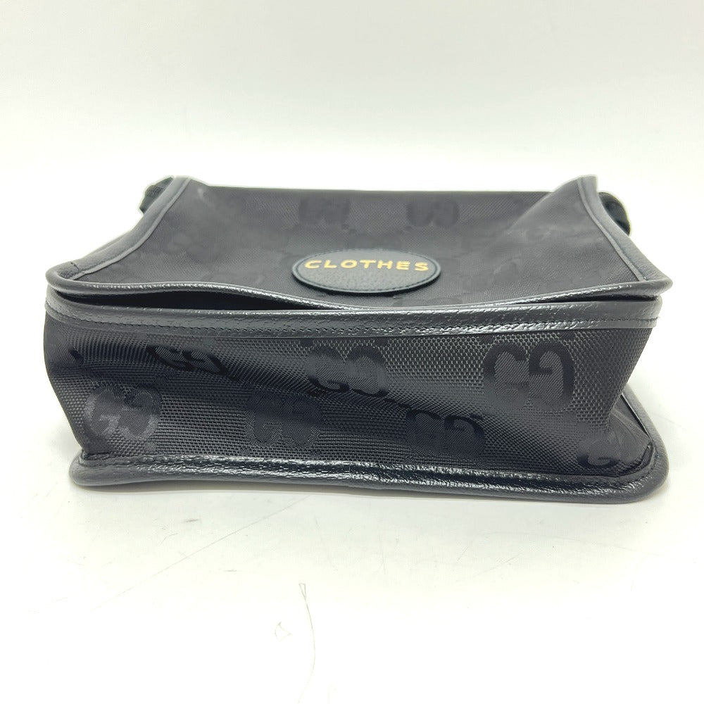 GUCCI 674801 オフザグリッド・トラベルポーチ ラウンド トラベルポーチ 旅行ポーチ ポーチ ナイロン/レザー レディース ブラック