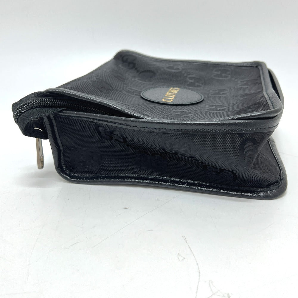 GUCCI 674801 オフザグリッド・トラベルポーチ ラウンド トラベルポーチ 旅行ポーチ ポーチ ナイロン/レザー レディース ブラック