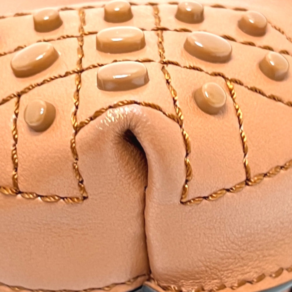 TOD’S ウェーブ マイクロ 2WAY カバン バッグ　ミニバッグ ショルダーバッグ レザー レディース ブラウン