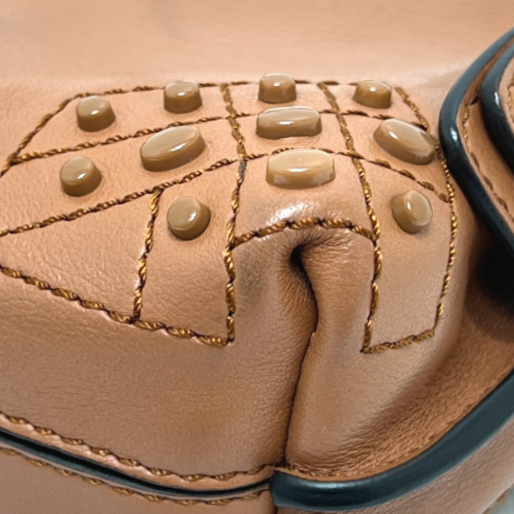 TOD’S ウェーブ マイクロ 2WAY カバン バッグ　ミニバッグ ショルダーバッグ レザー レディース ブラウン