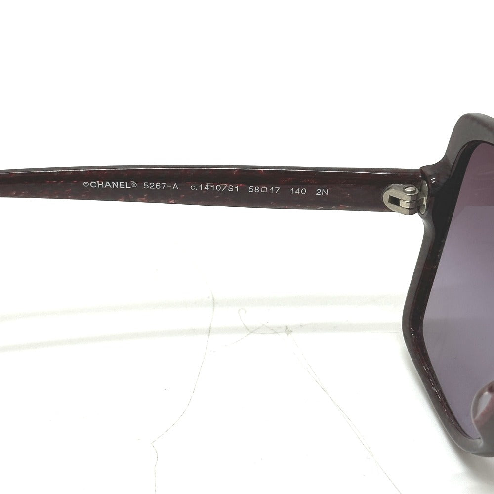 CHANEL 5267-A ココマーク めがね メガネ アイウェア 眼鏡 サングラス プラスチック レディース パープル系