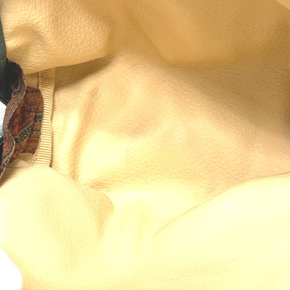 ETRO ペイズリー柄 小物入れ マルチケース 化粧ポーチ キャンバス レディース ブラウン×グリーン