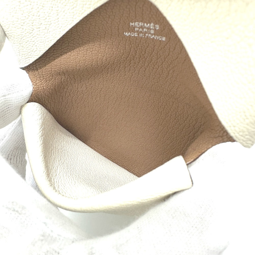 HERMES カルヴィデュオ カルヴィ デュオ カードケース 小銭入れ 財布 名刺入れ コインケース 2つ折り財布 シェーブルコロマンデル レディース ナタ/ケブラチョ