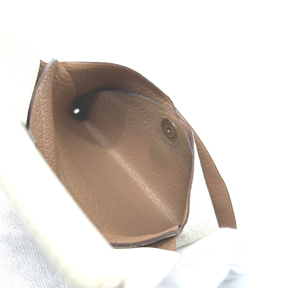 HERMES カルヴィデュオ カルヴィ デュオ カードケース 小銭入れ 財布 名刺入れ コインケース 2つ折り財布 シェーブルコロマンデル レディース ナタ/ケブラチョ