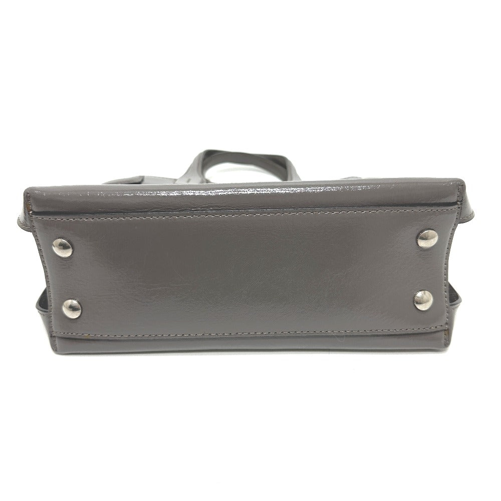 BURBERRY 105054A1209 ソフトバナー 2WAY ショルダーバッグ ハンドバッグ ポリウレタン レディース グレー