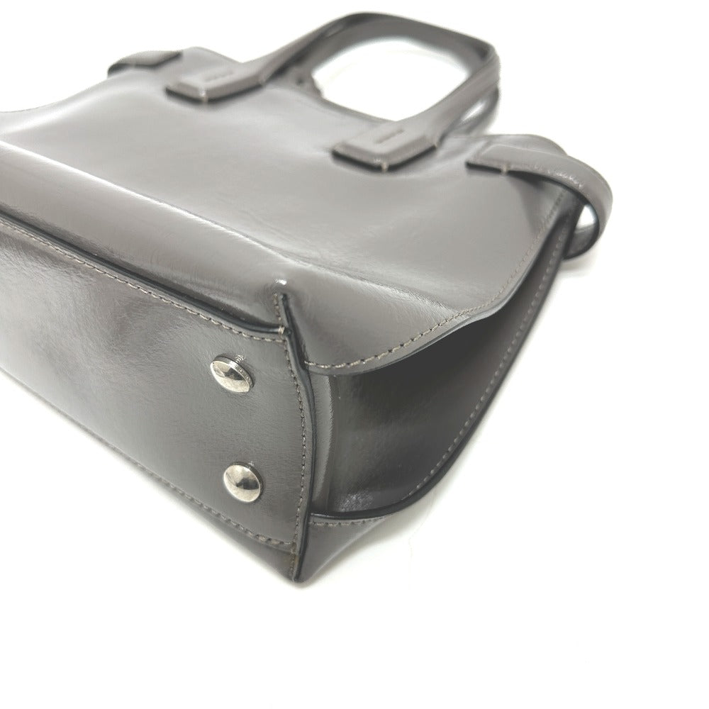 BURBERRY 105054A1209 ソフトバナー 2WAY ショルダーバッグ ハンドバッグ ポリウレタン レディース グレー