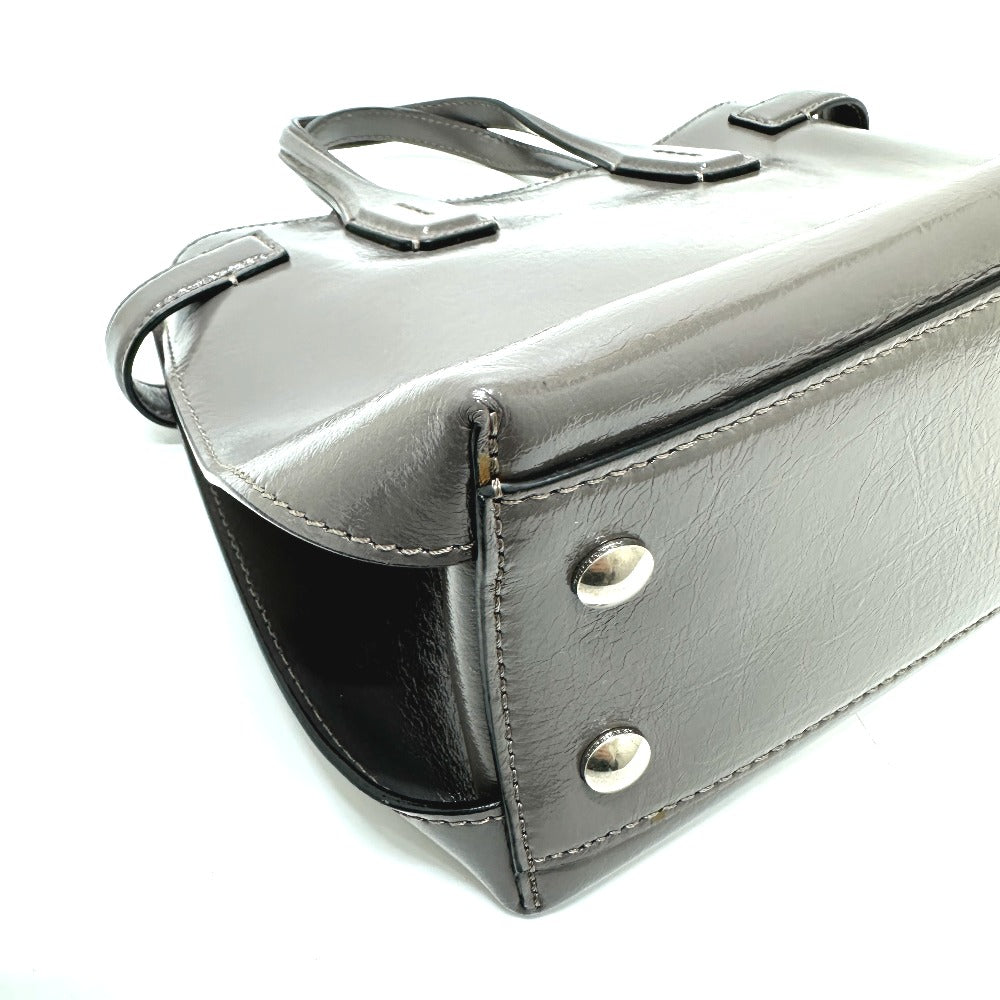 BURBERRY 105054A1209 ソフトバナー 2WAY ショルダーバッグ ハンドバッグ ポリウレタン レディース グレー