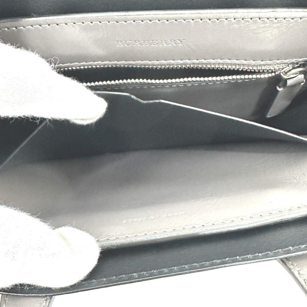 BURBERRY 105054A1209 ソフトバナー 2WAY ショルダーバッグ ハンドバッグ ポリウレタン レディース グレー