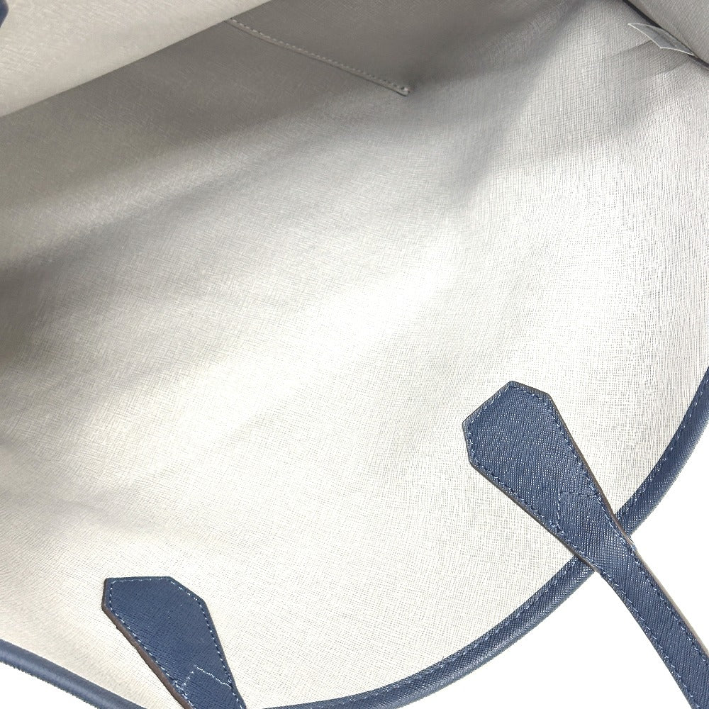 Michael Kors 35F7GY2T3T ロゴ ポーチ付き リバーシブル トートバッグ PVC レディース ブルー×グレー