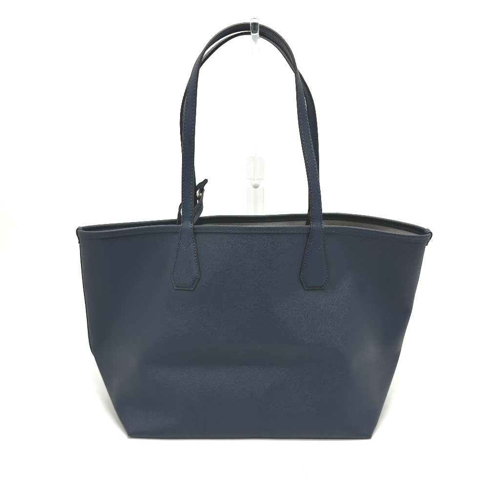 Michael Kors 35F7GY2T3T ロゴ ポーチ付き リバーシブル トートバッグ PVC レディース ブルー×グレー