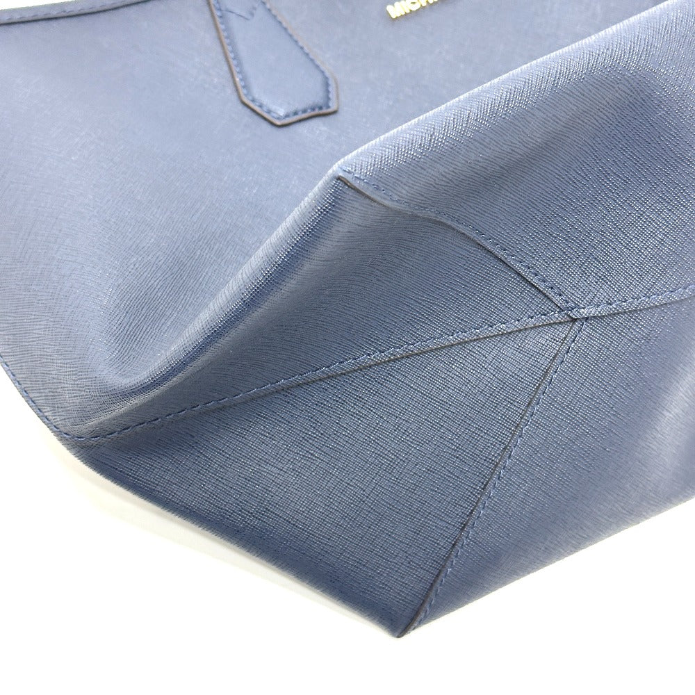 Michael Kors 35F7GY2T3T ロゴ ポーチ付き リバーシブル トートバッグ PVC レディース ブルー×グレー