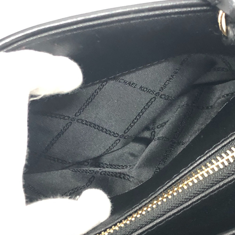 Michael Kors CLEO Satchel Small Logo Bag, 2-Way, Crossbody, Shoulder, Handbag, PVC, Women's, Black