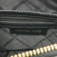 Michael Kors CLEO Satchel Small Logo Bag, 2-Way, Crossbody, Shoulder, Handbag, PVC, Women's, Black