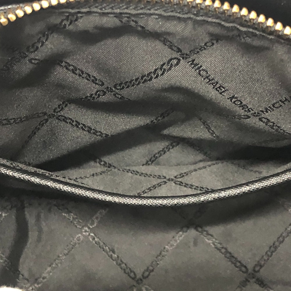 Michael Kors CLEO Satchel Small Logo Bag, 2-Way, Crossbody, Shoulder, Handbag, PVC, Women's, Black