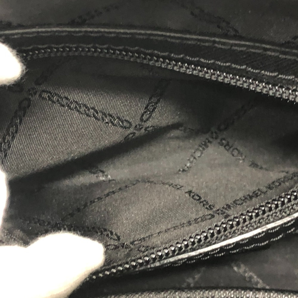 Michael Kors CLEO Satchel Small Logo Bag, 2-Way, Crossbody, Shoulder, Handbag, PVC, Women's, Black