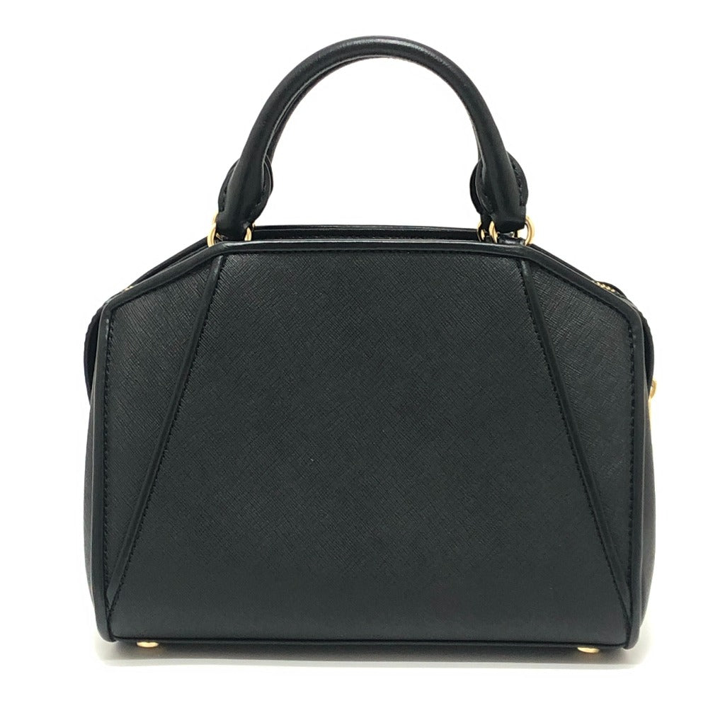 Michael Kors CLEO Satchel Small Logo Bag, 2-Way, Crossbody, Shoulder, Handbag, PVC, Women's, Black