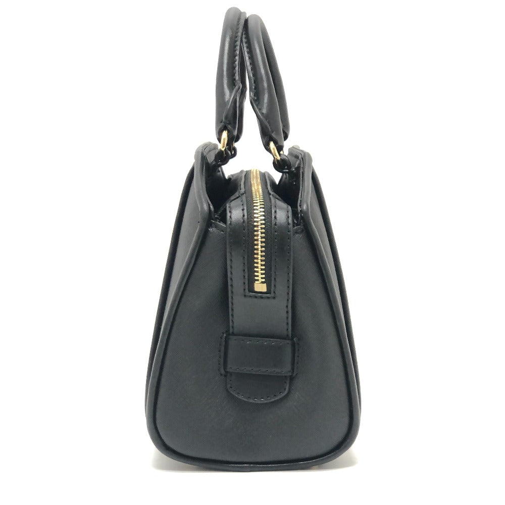 Michael Kors CLEO Satchel Small Logo Bag, 2-Way, Crossbody, Shoulder, Handbag, PVC, Women's, Black