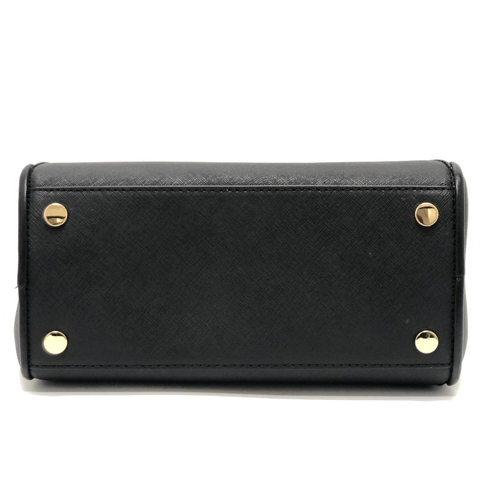 Michael Kors CLEO Satchel Small Logo Bag, 2-Way, Crossbody, Shoulder, Handbag, PVC, Women's, Black