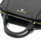Michael Kors CLEO Satchel Small Logo Bag, 2-Way, Crossbody, Shoulder, Handbag, PVC, Women's, Black