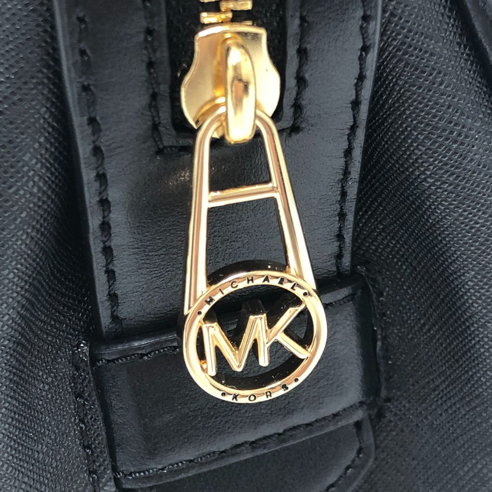 Michael Kors CLEO Satchel Small Logo Bag, 2-Way, Crossbody, Shoulder, Handbag, PVC, Women's, Black