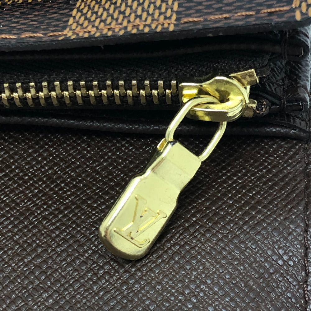 LOUIS VUITTON N61734 Portefeuille Sarah Long Wallet, Bifold, Damier Canvas, Ebene, Brown, Women's