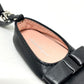 Salvatore Ferragamo AU-22/0386 Vara Pump Motif Keychain Bag Charm Leather Women's Black