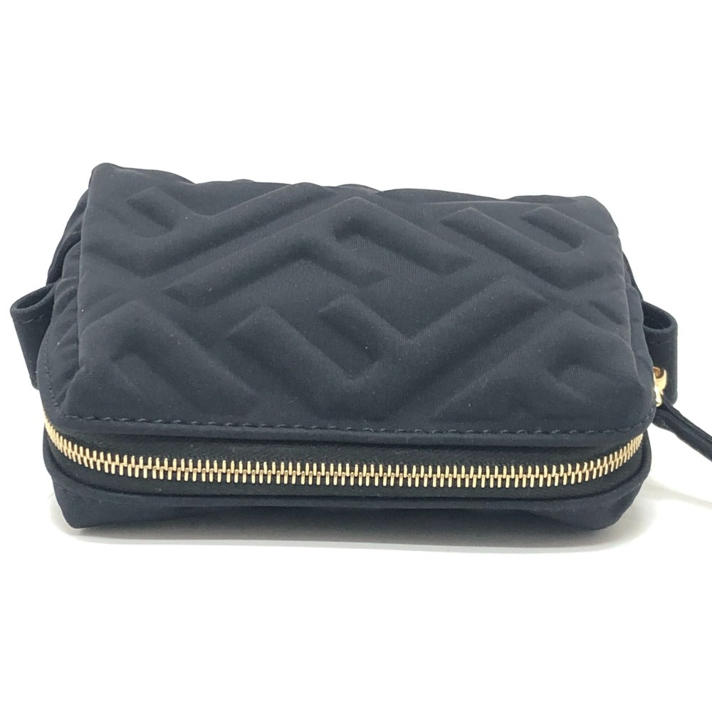 FENDI 8N0179 FF ロゴ ズッカ エンボス メイクポーチ 化粧ポーチ