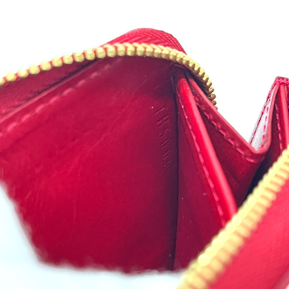 LOUIS VUITTON M93608 Zippy Coin Purse Wallet with Round Zipper, Monogram Vernis, Women's, Pomme d'Amour