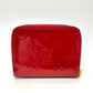 LOUIS VUITTON M93608 Zippy Coin Purse Wallet with Round Zipper, Monogram Vernis, Women's, Pomme d'Amour