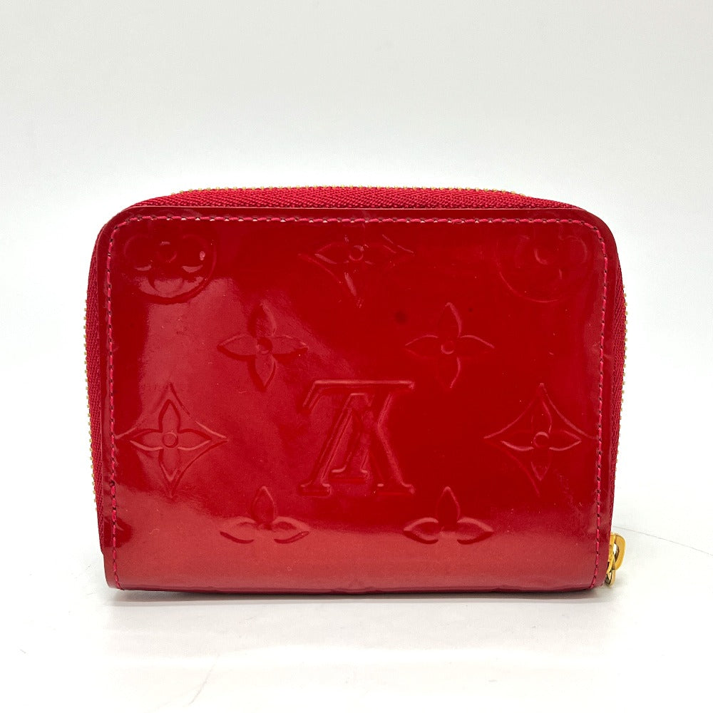 LOUIS VUITTON M93608 Zippy Coin Purse Wallet with Round Zipper, Monogram Vernis, Women's, Pomme d'Amour