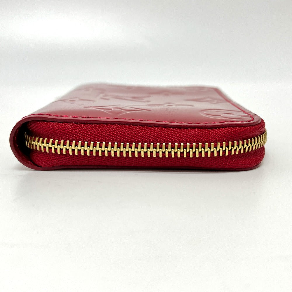 LOUIS VUITTON M93608 Zippy Coin Purse Wallet with Round Zipper, Monogram Vernis, Women's, Pomme d'Amour