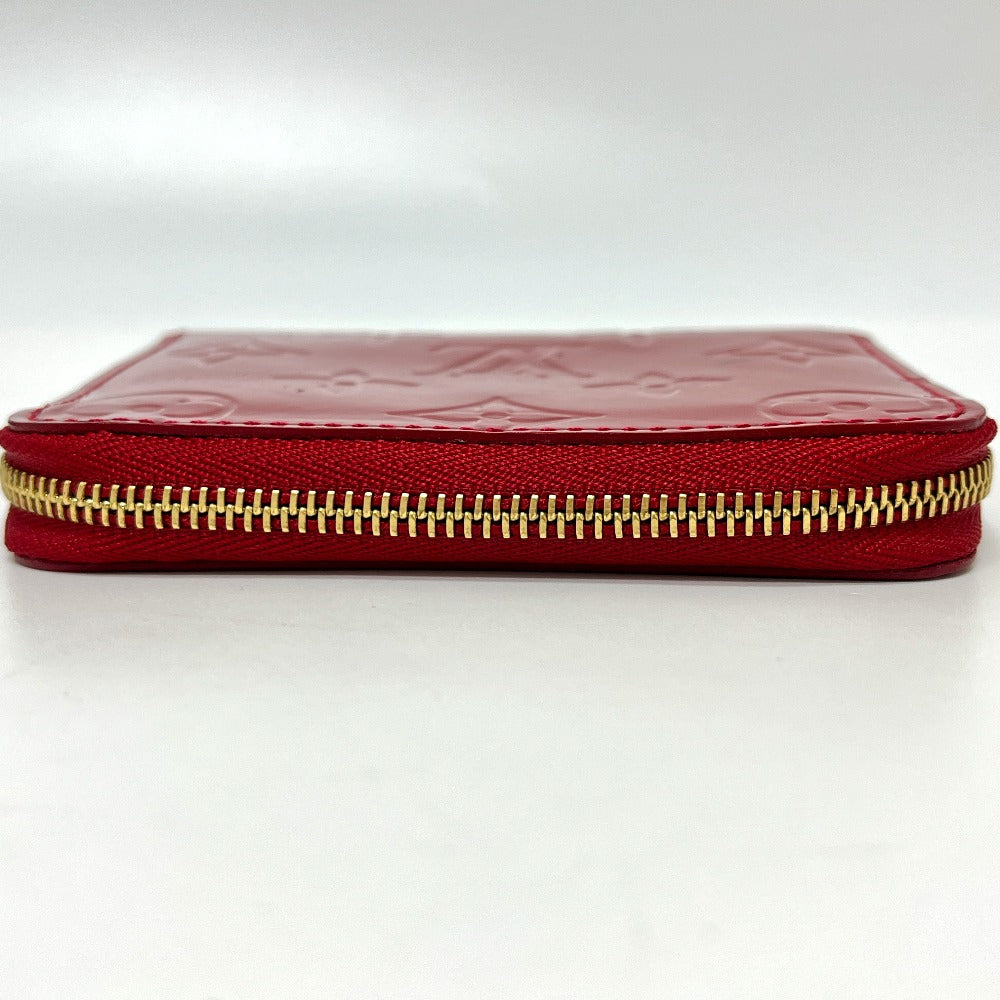 LOUIS VUITTON M93608 Zippy Coin Purse Wallet with Round Zipper, Monogram Vernis, Women's, Pomme d'Amour