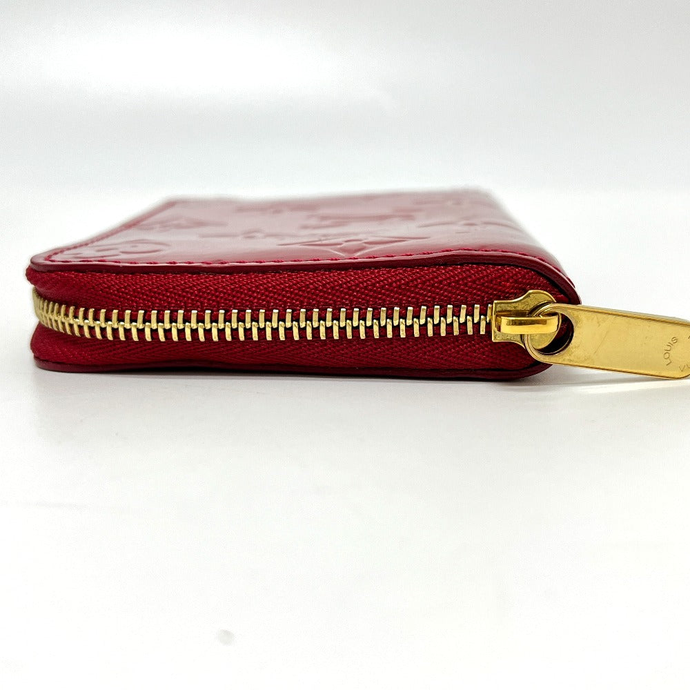 LOUIS VUITTON M93608 Zippy Coin Purse Wallet with Round Zipper, Monogram Vernis, Women's, Pomme d'Amour