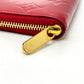 LOUIS VUITTON M93608 Zippy Coin Purse Wallet with Round Zipper, Monogram Vernis, Women's, Pomme d'Amour