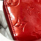 LOUIS VUITTON M93608 Zippy Coin Purse Wallet with Round Zipper, Monogram Vernis, Women's, Pomme d'Amour